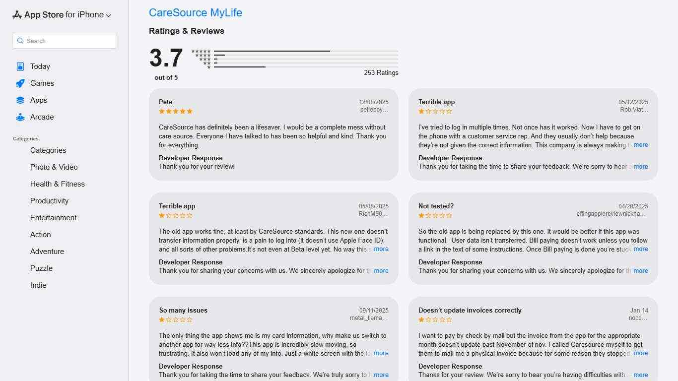 ‎CareSource MyLife - Ratings & Reviews - App Store