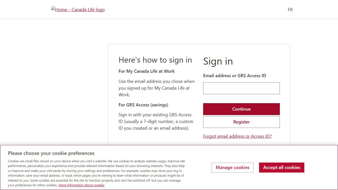 Sign In My Canada Life at Work Login